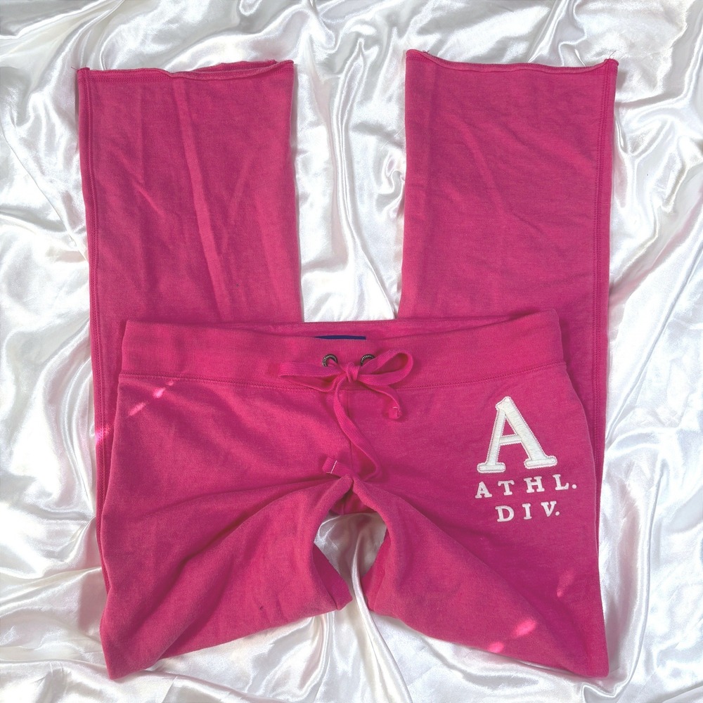 y2k Sweatpants Pink Excellent Aeropostale Athl Div Low Rise Joggers L